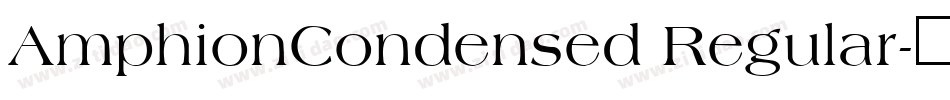 AmphionCondensed Regular字体转换